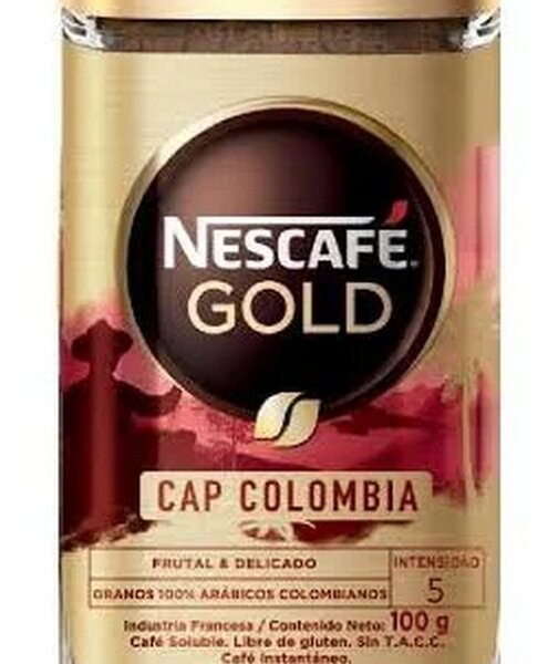 Cafe Nescafe Gold origen Colombia x100g