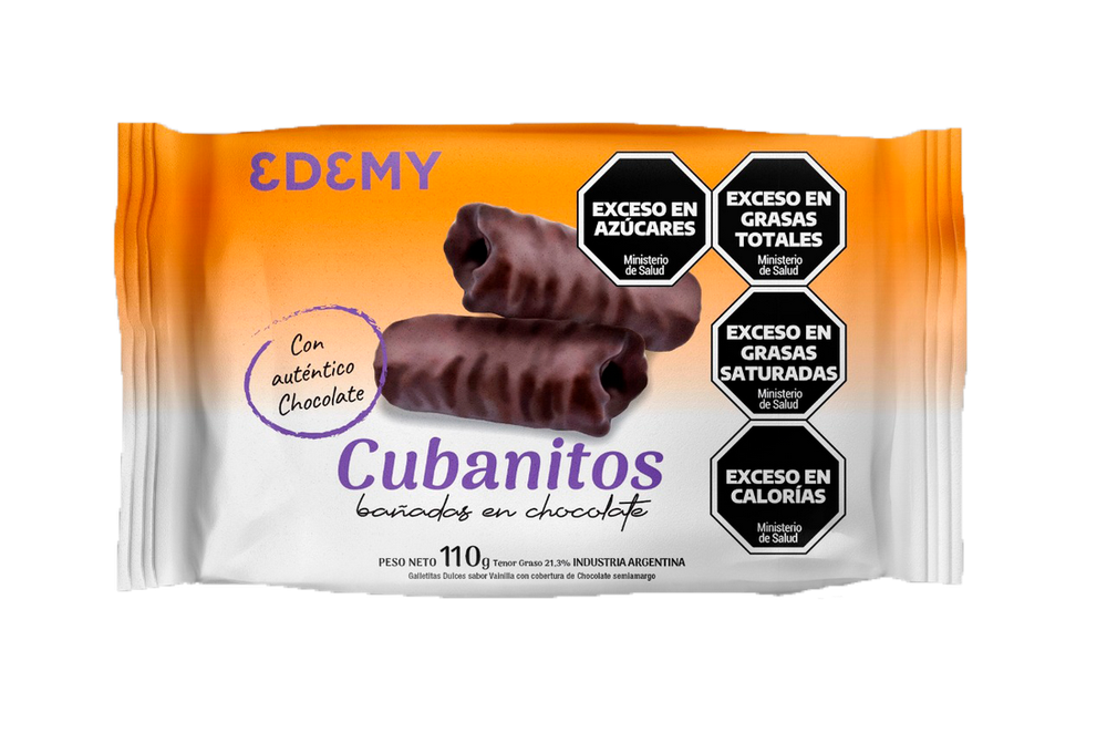 309570-1.png Cubanitos Banana Chocolate Edemy x90g - Imagen 1