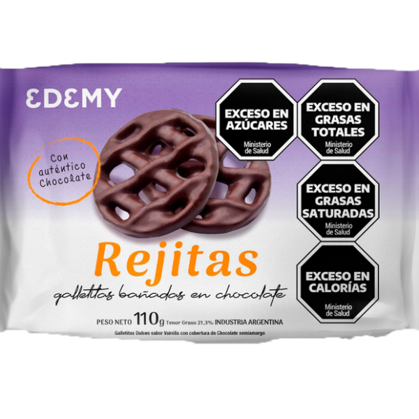 Galletitas rejitas Edemy banana chocolate x110g