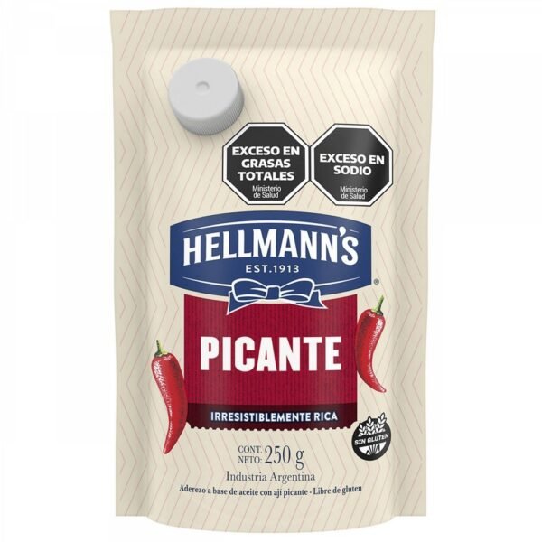 Aderezo Hellmanns picante doypack x250g