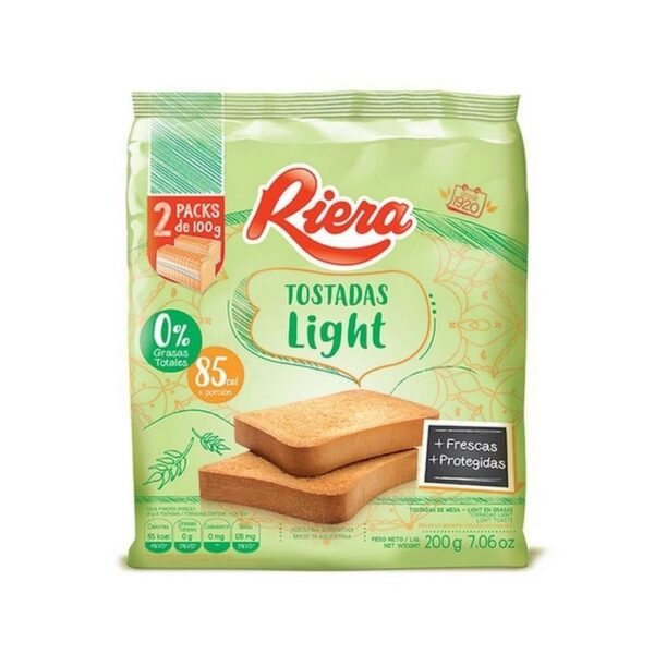 tostadas riera light x200grs