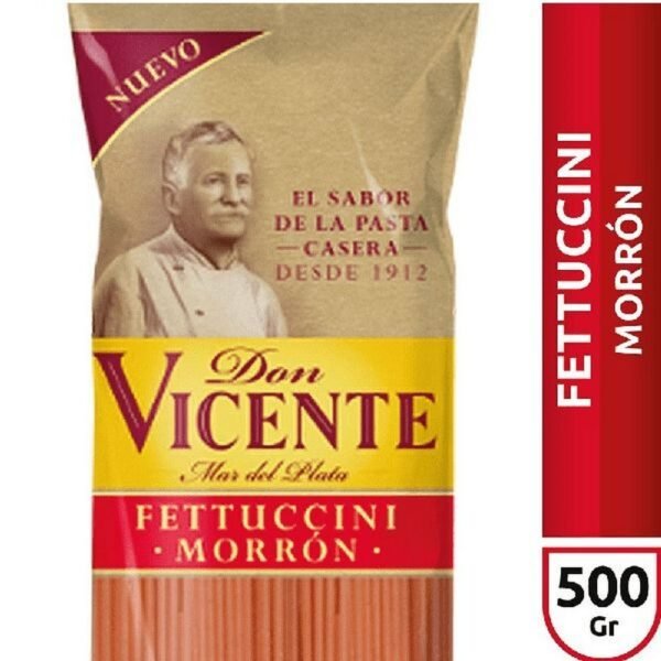 FIDEOS DON VICENTE FETUCCINI MORRON x500g
