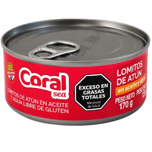 Lomitos de atun en aceite Coral Sea x170g