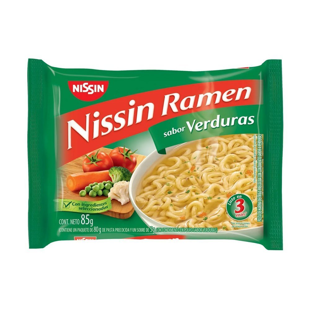 313507-1.jpg Sopa instantanea Nissin ramen verduras x85g - Imagen 1