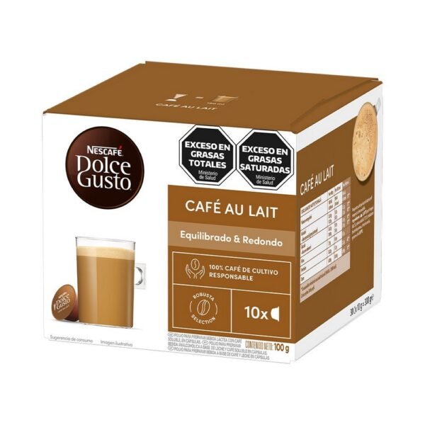 Capsulas Nescafe Dolce Gusto cafe au lait x10u