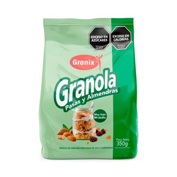 Granola Granix crocante pasas almendras x350g