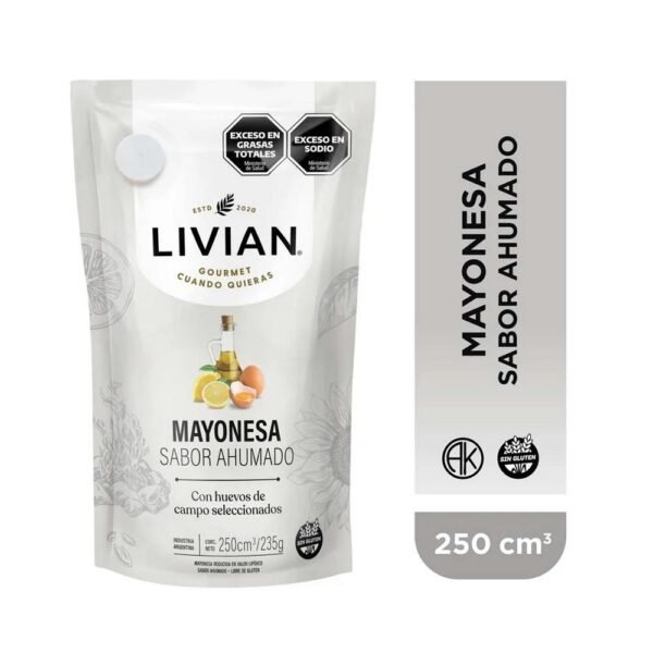 Mayonesa sabor ahumado liviana x250cc
