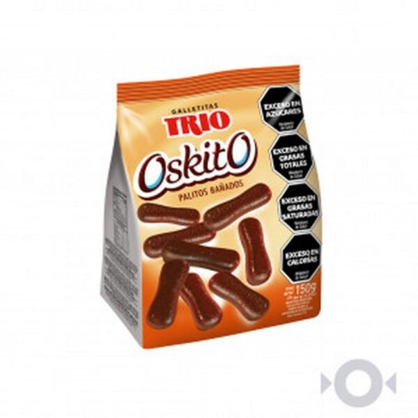 Galletitas Oskito cobertura chocolate Trio x150g