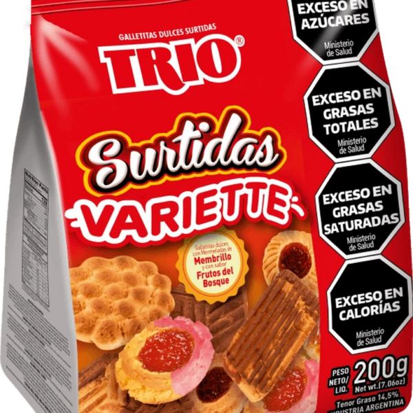 Galletitas Trio surtidas Variette x200g