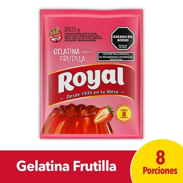 gelatina royal frutilla x25g