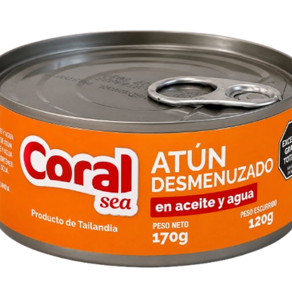 Atun desmenuzado en aceite Coral Sea x170g