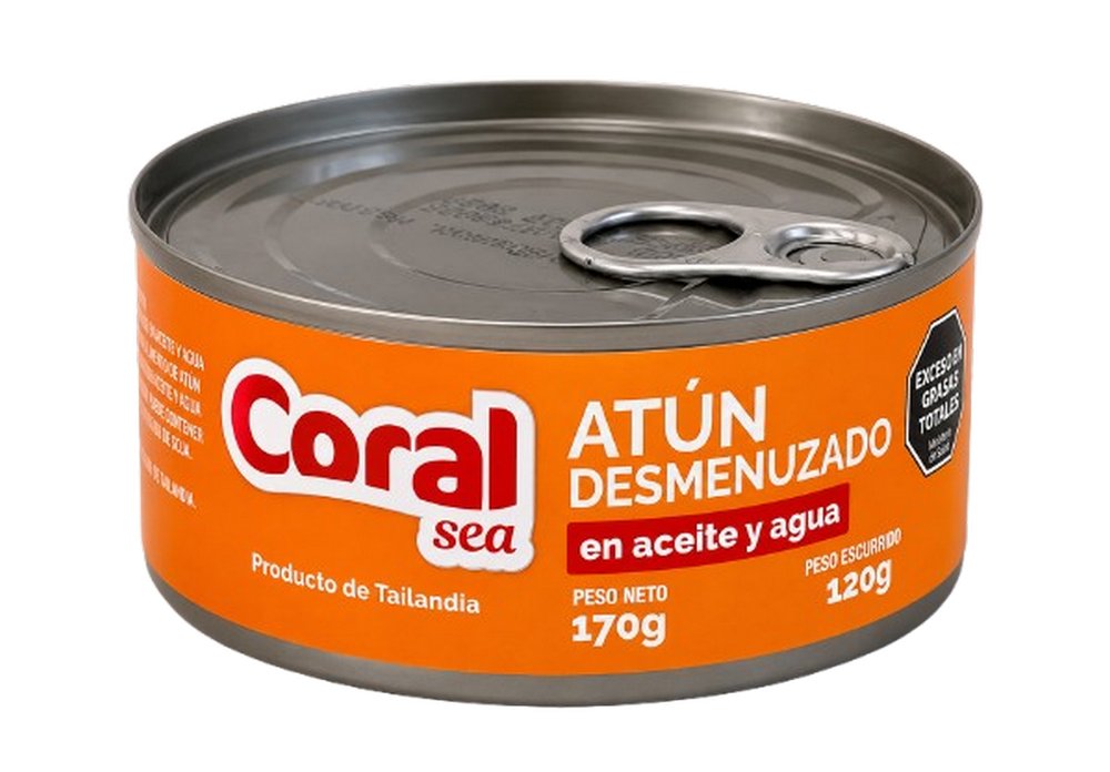 319067-1.png Atun desmenuzado en aceite Coral Sea x170g - Imagen 1