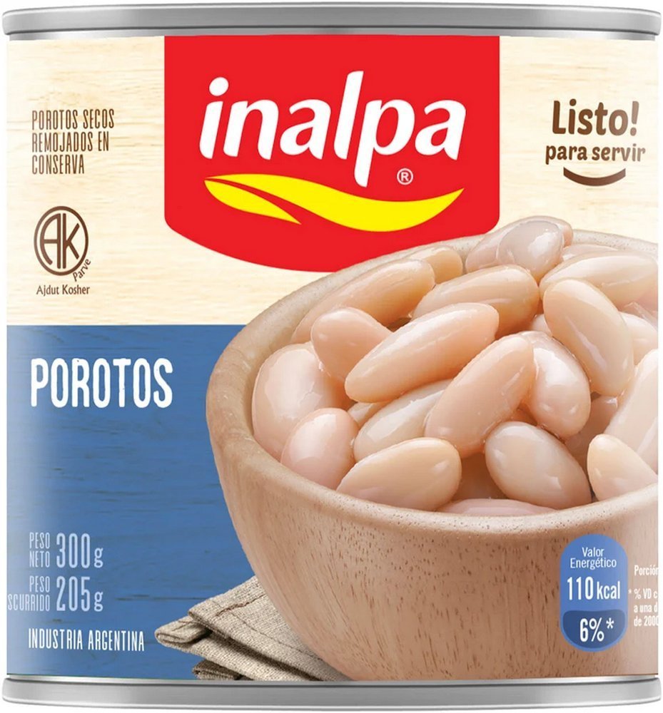 319281-1.jpg Porotos remojados Inalpa x300g - Imagen 1