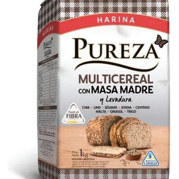 Harina Pureza multicereal levadura masa madre x1kg