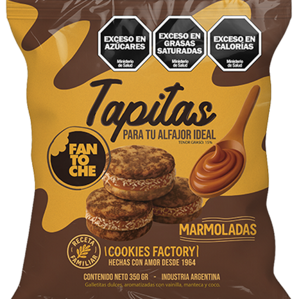 Tapitas para alfajor Fantoche marmoladas x350g