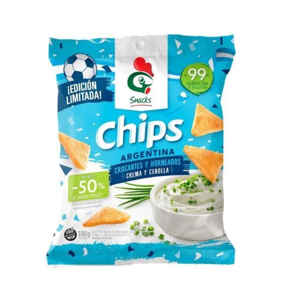 Snack chips Gallo crema y cebolla x100g