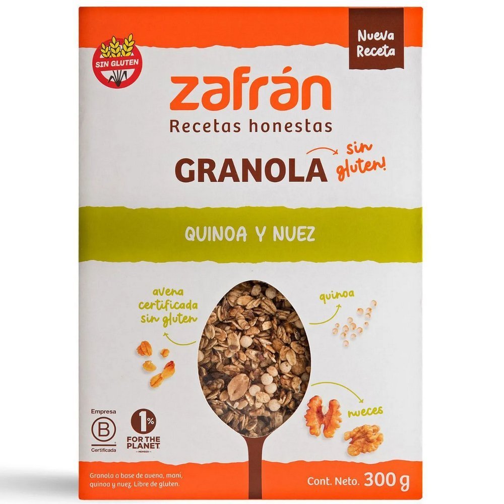 320806-1.jpg Granola Zafran quinoa y nuez x300g - Imagen 1