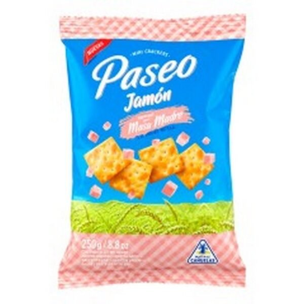 Mini crackers Paseo Molino de la Madre jamon x250g