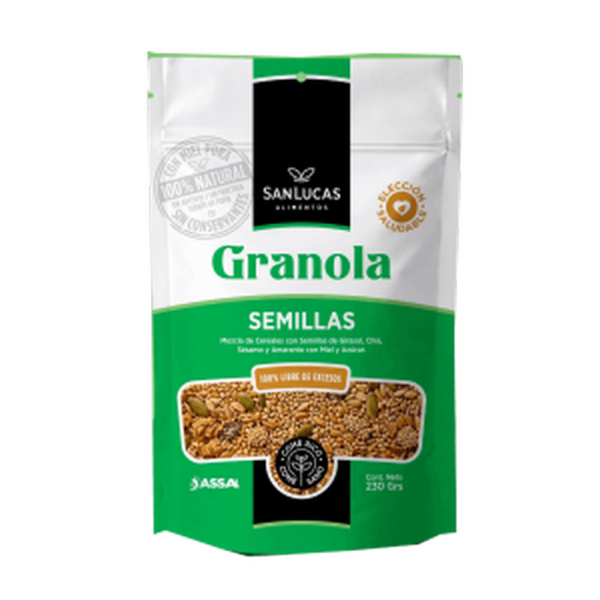 Granola Sin Lucas con semillas x230g