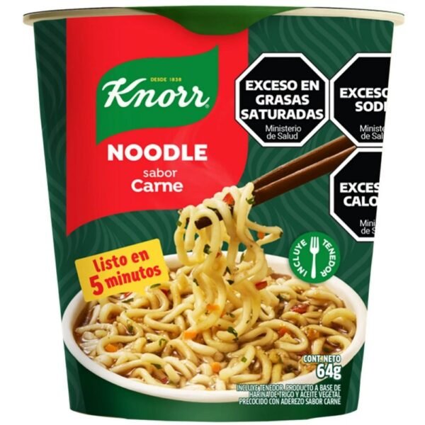 Fideos instantaneos Knorr noodle carne x64g