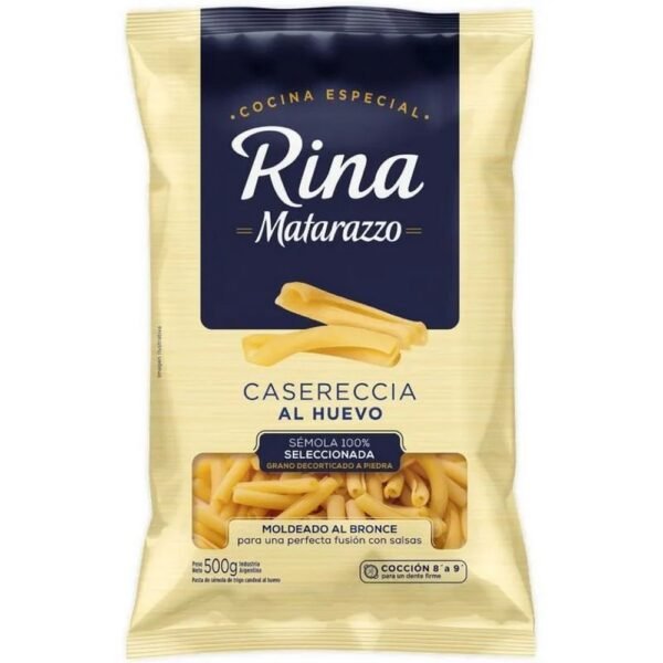 Fideos Matarazzo Rina Caserecce al huevo x500g