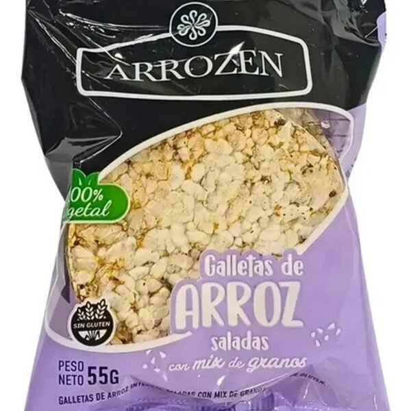 Galletitas de arroz saladas mix semillas x55g