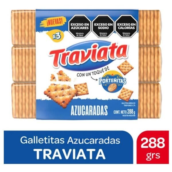 Galletitas Traviata con toque Portenitas 3x96g