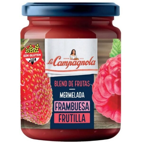 Mermelada La Campagnola frambuesa y frutilla x220g