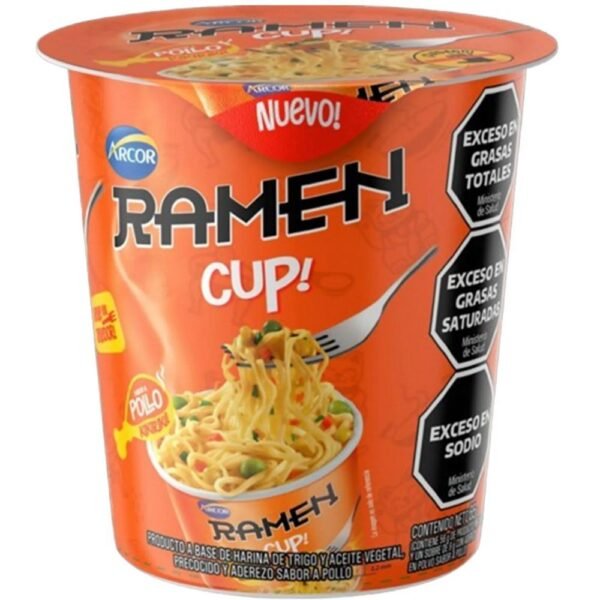 Fideos instantaneos Arcor Ramen Cup pollo x65g