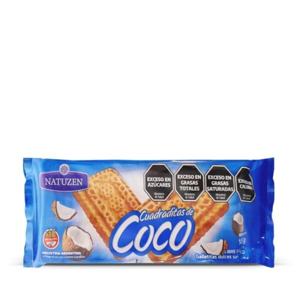 Galletitas Natuzen cuadradas coco sin tacc x145g