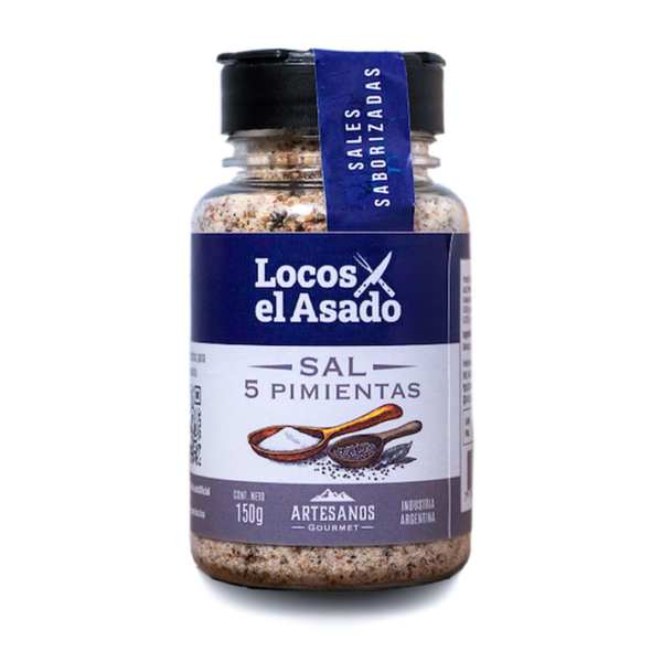 Sal con 5 pimientas Lo Que Necesitas x150g