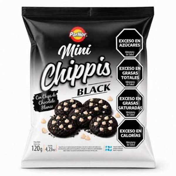Mini galletitas Chippis Black Parnor x120g